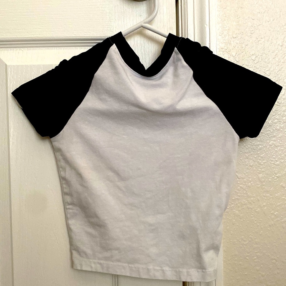 Black and white crop top
